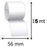 56mm Genişlik 15 Metre Uzunluk Termal Yazar Kasa Rulosu - 1